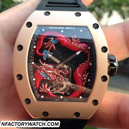 3A理查德·米勒Richard Mille RM 057 玫瑰金 Red Dragon 紅色龍 Jackie Chan 成龍定制版