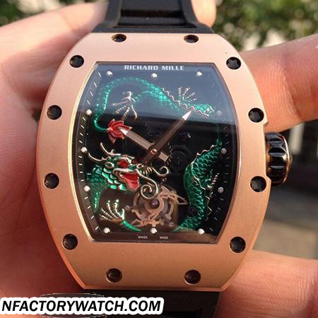 3A理查德·米勒Richard Mille RM 057 玫瑰金 Green Dragon 綠色龍 Jackie Chan 成龍定制版