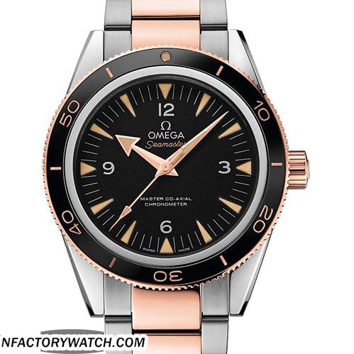 3A歐米茄Omega seamaster 海馬 233.20.41.21.01.001 實心316F不鏽鋼 單向旋轉的黑色陶瓷