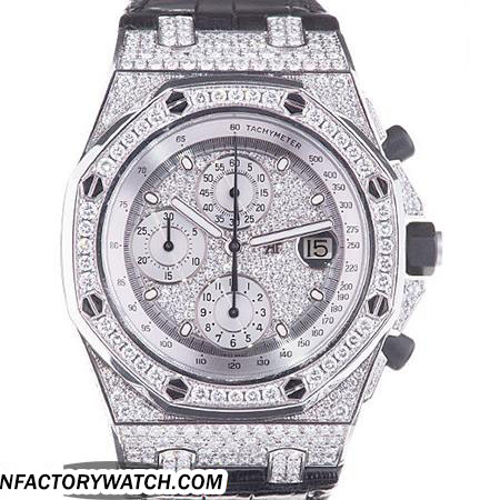 3A愛彼AP Royal Oak Offshore 皇家橡樹離岸系列 26067BC.ZZ.D002CR.01 無色的抗反射塗層 藍寶石水晶