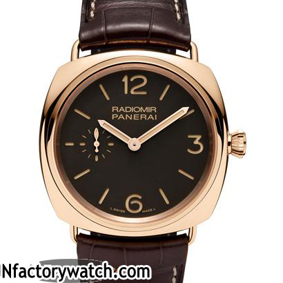 3A沛納海Panerai RADIOMIR ORO ROSSO PAM00439 Pam439 316L不鏽鋼 電鍍18K玫瑰金 藍寶石水晶