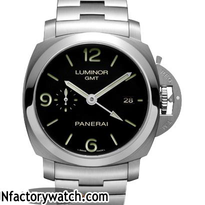 3A沛納海Panerai LUMINOR 1950 3 DAYS GMT AUTOMATIC ACCIAIO PAM00329 Pam329