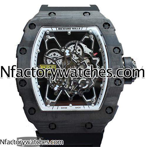 3A理查德·米勒Richard Mille RM 35-01 白色 日本MIYOTA 6T51自動上鏈機芯 碳纖維錶殼 藍寶石水晶玻璃