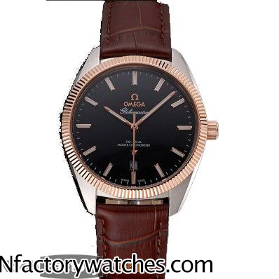 3A歐米茄Omega Globemaster 尊霸系列 黑盤金針 316L不鏽鋼 藍寶石水晶玻璃 黑色錶盤