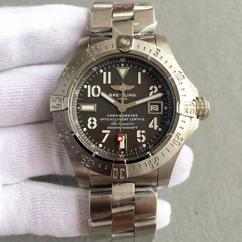 3A百年靈 breitling 復仇者系列三針黑面 搭載2824機芯 藍寶石鏡面 316L精鋼