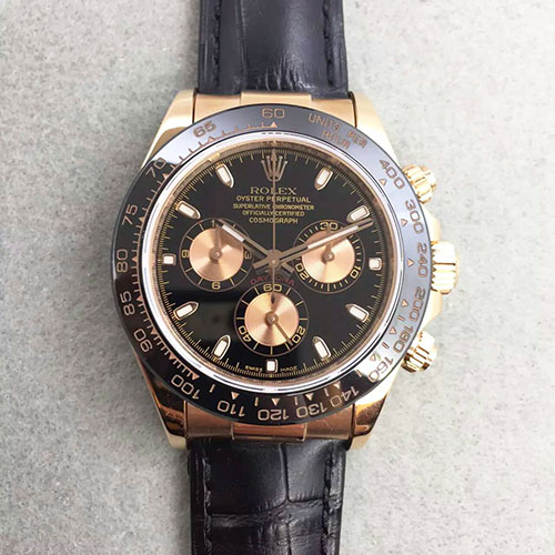 3A勞力士 Rolex 迪通拿Daytona 玫金陶瓷圈 搭載7750機芯 316精鋼 JF出品