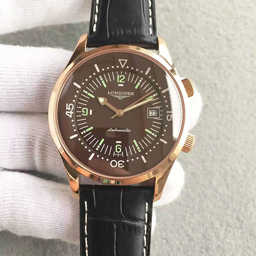 3A浪琴 Longines 經典復古系列L.3.674.8.50.5 搭載純進口機械改Cal.L633機芯 316精鋼 牛皮錶帶