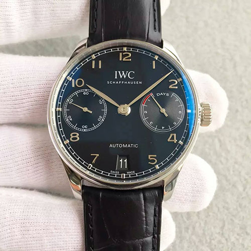 3A萬國 IWC 葡萄牙系列七日鏈V3版升級版 搭載自動機械機芯 藍寶石鏡面 牛皮錶帶 ZF出品