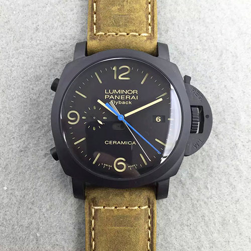 3A沛納海 Panerai Pam525 全陶瓷殼款 搭載P9100海鷗自動機芯 藍寶石鏡面 KW出品