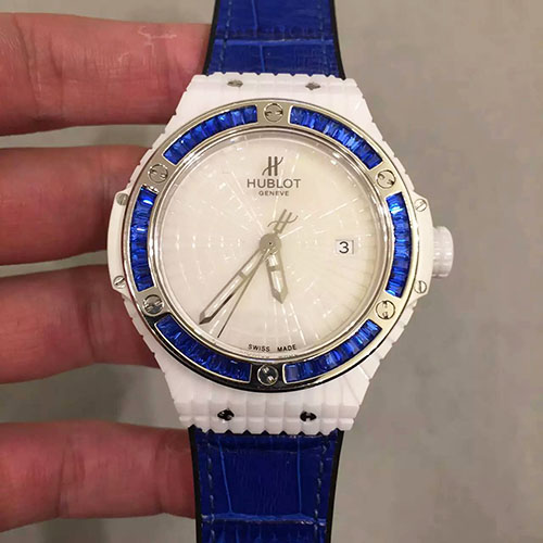 3A宇舶 Hublot 格子陶瓷 搭載2824機芯 1:1手錶 a貨手錶 