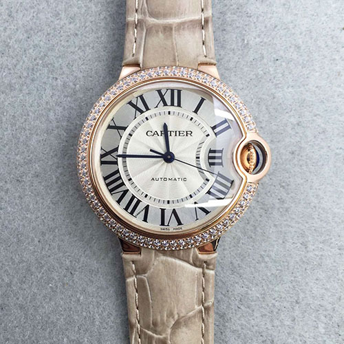 3A卡地亞 Cartier 玫金帶鉆圈中號 316精鋼 36mm