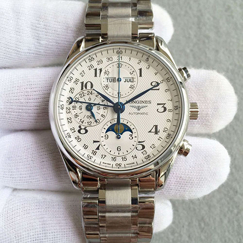 3A浪琴 Longines 名匠八針月相 搭載7750機芯 藍寶石鏡面 316精鋼 JF出品