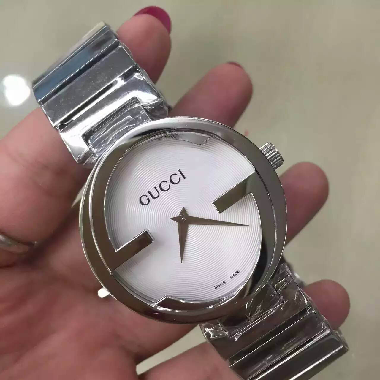 3A古馳最高品質版專利殼形設計 藍寶石玻璃 意大利牛皮