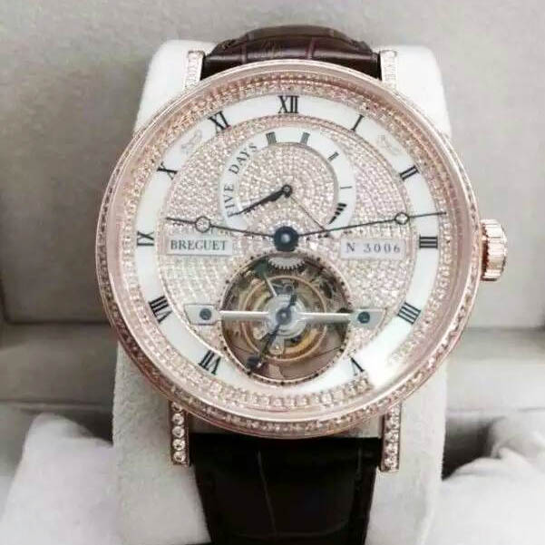 3A寶玑 Breguet 【白 玫金鑽】真飛輪