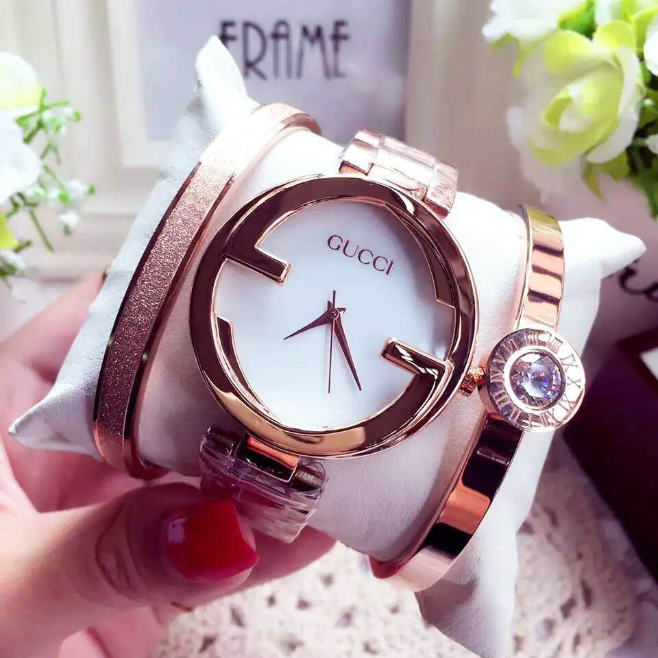 3A經典古馳 Gucci 三件套熱賣款搭載進口石英機芯 古馳金剛殼身 34mm