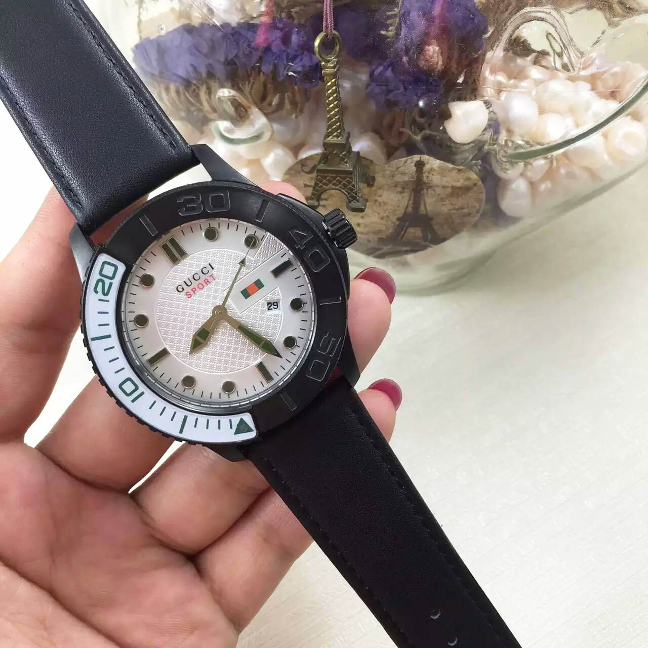 3A古馳 Gucci 男仕最新爆款搭載進口石英機芯 精鋼殼套 