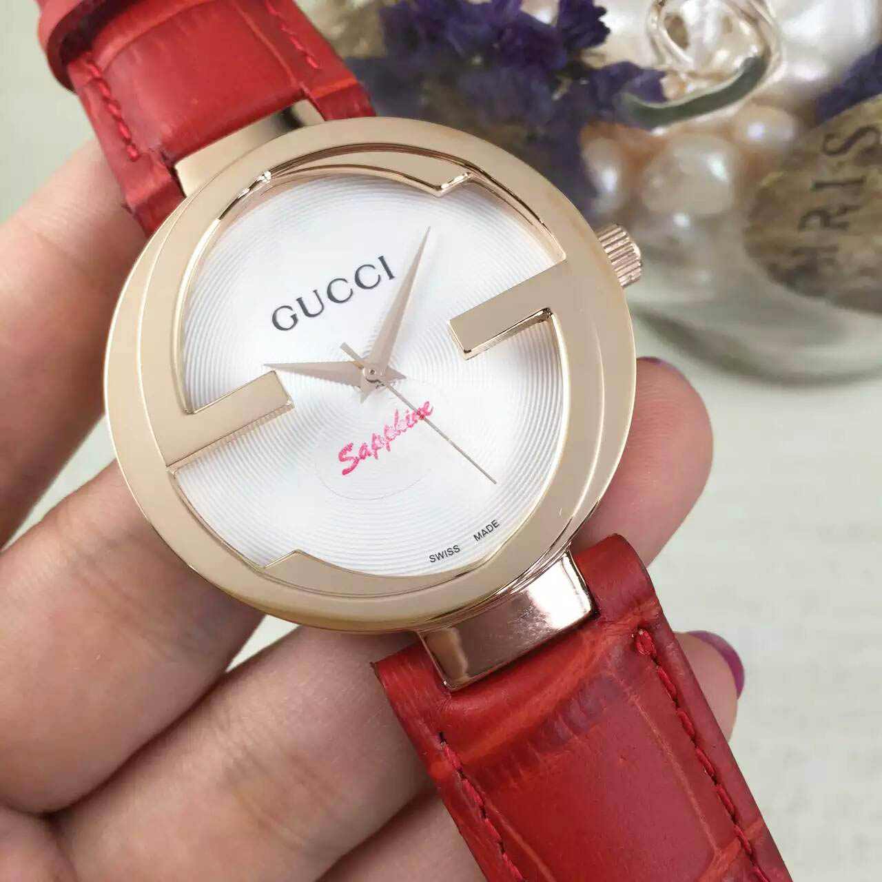 3A古馳 Gucci 專利殼形設計雙G系列 意大利牛皮