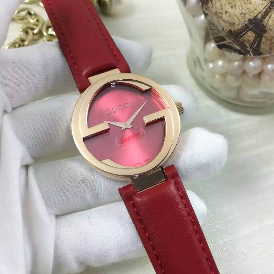3A古馳 Gucci 專利殼形設計雙G系列 藍寶石玻璃 原裝針扣 大號38MM 小號29mm