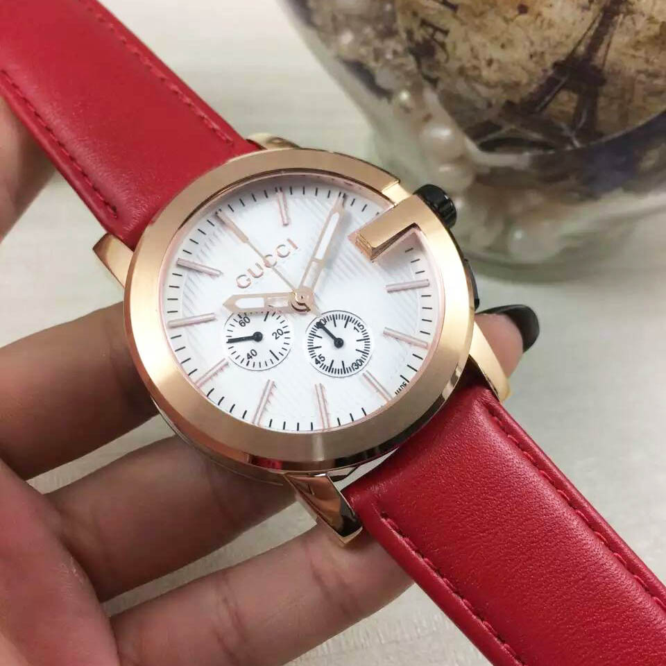 3A古馳 Gucci 單G系列男裝最高板本精品全新出貨 進口計石0S石英機芯 44mm