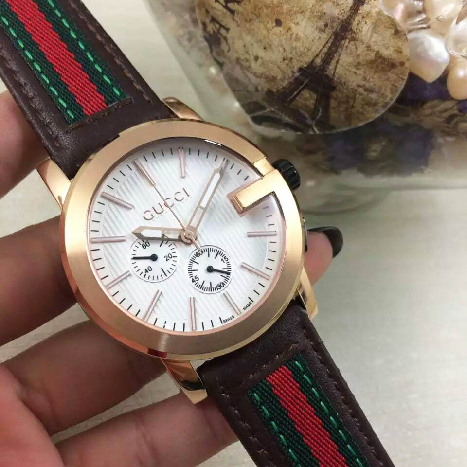 3A古馳 Gucci 單G系列男裝最高板本精品全新出貨 皮帶原裝針扣 精鋼錶殼