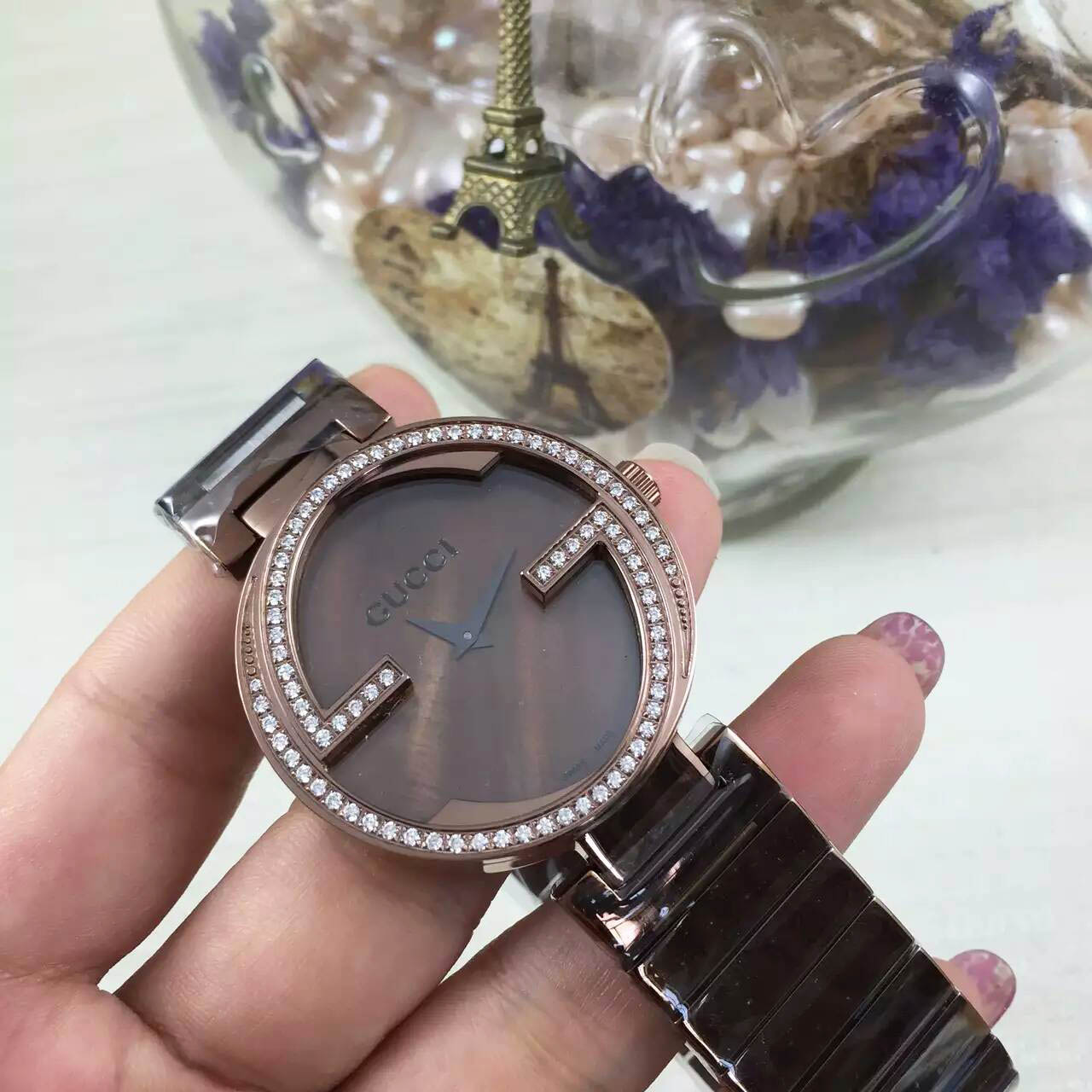 3A古馳 Gucci 專利殼形設計雙G系列2針 原裝針扣 大號38MM 小號29mm 
