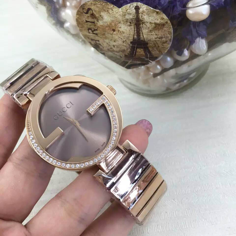 3A古馳 Gucci 專利殼形設計雙G系列2針 大號38MM 小號29mm 
