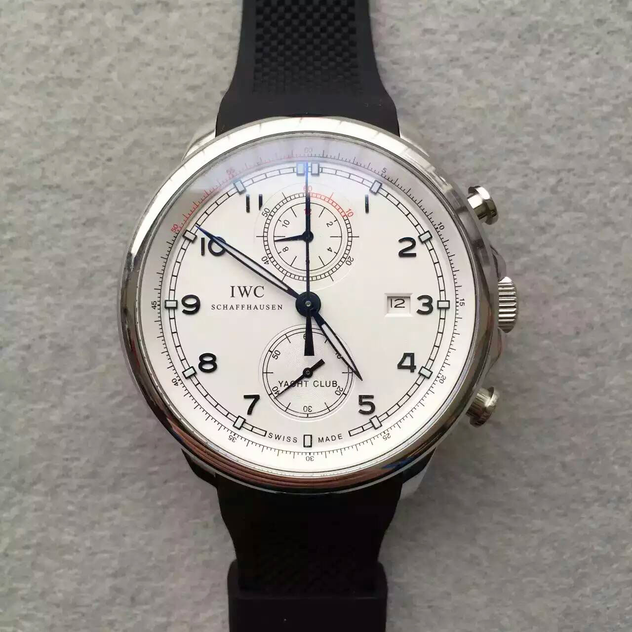 3A萬國 IWC 全新葡萄牙YACHT CLUB CHRONOGRAPH航海精英計時腕錶“海洋勇士”特別版 7750機芯 直徑43X14.5MM