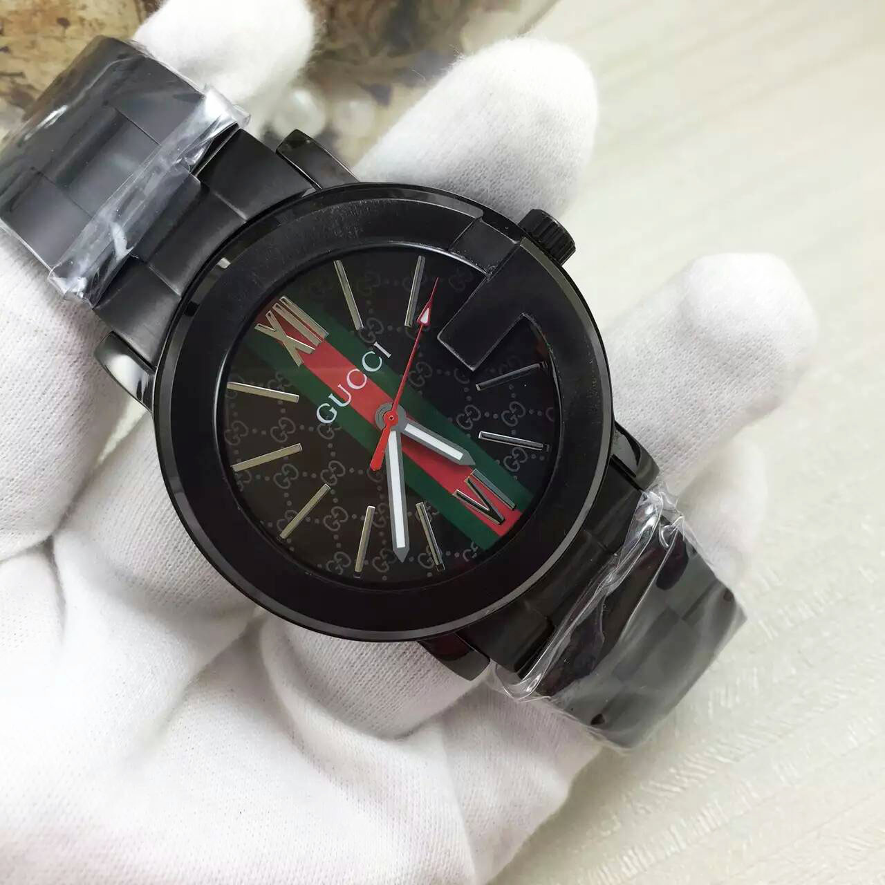 3A古馳 Gucci獨家訂制男仕單G系列搭載進口石英機芯 直徑44MM 
