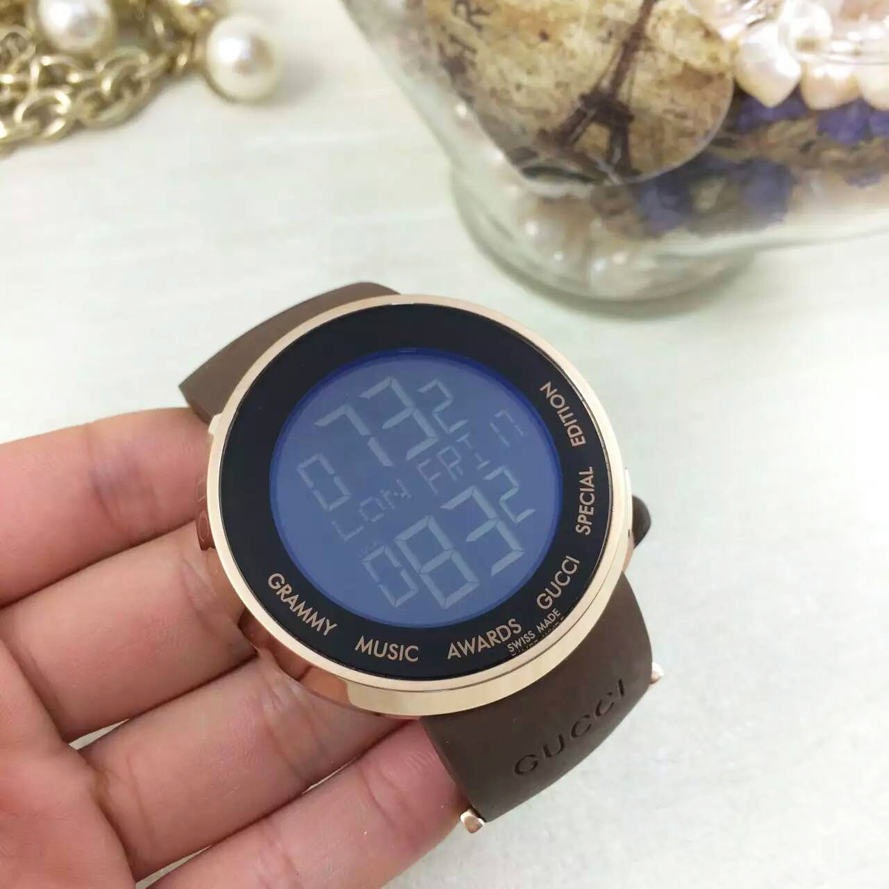 3A古馳 Gucci 電子顯示款搭載原裝機芯 1比1復刻 多時區設計