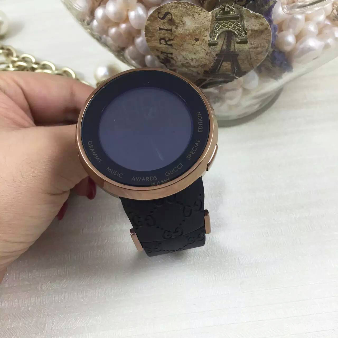 3A古馳 Gucci 電子顯示款搭載原裝機芯 1比1復刻 雙顯功能 多時區設計