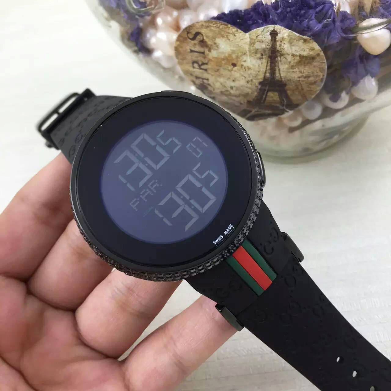 3A古馳 Gucci 電子顯示款搭載原裝機芯 1比1復刻 雙顯功能 