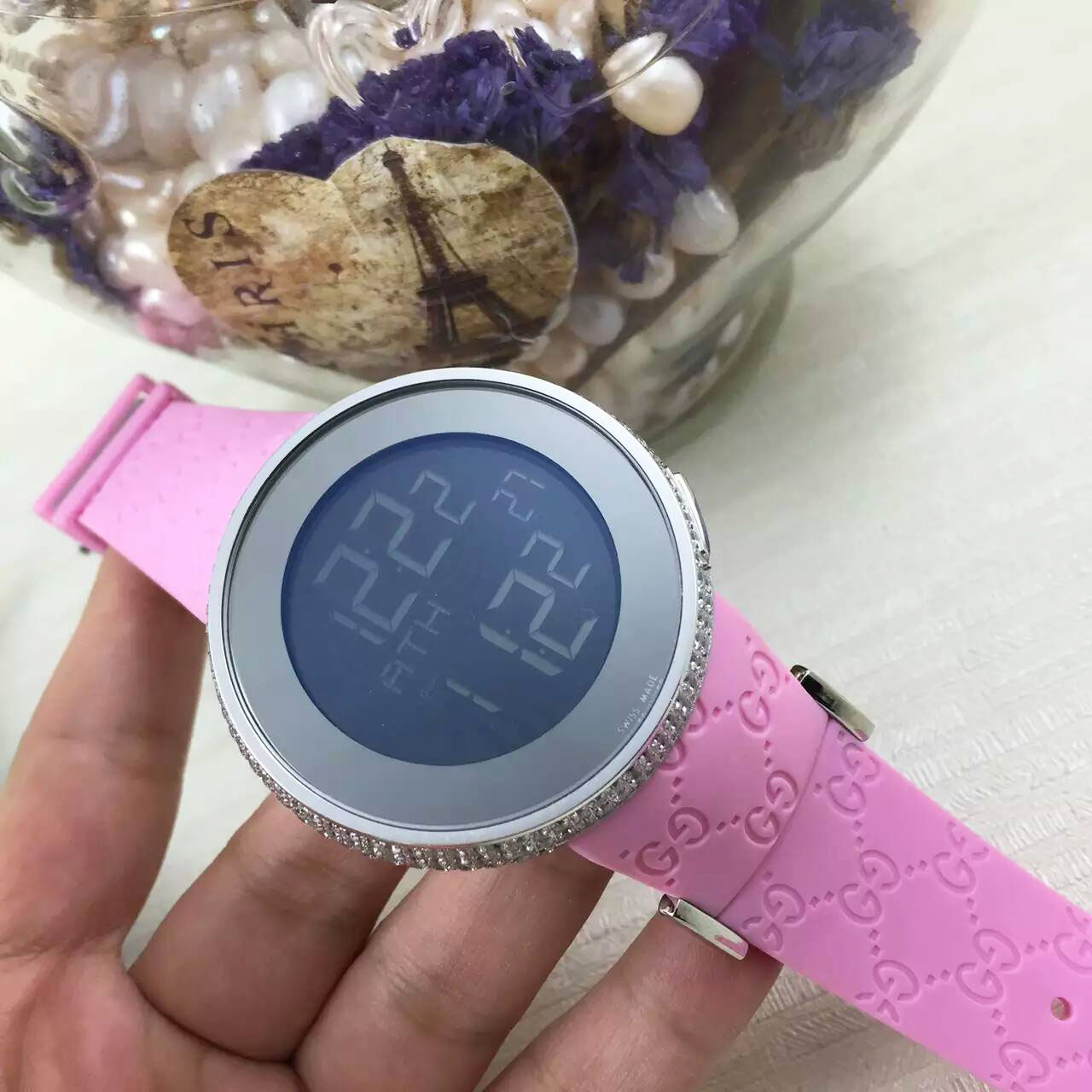 3A古馳 Gucci 電子顯示款搭載原裝機芯 1比1復刻 膠帶都帶著香香的奶香味