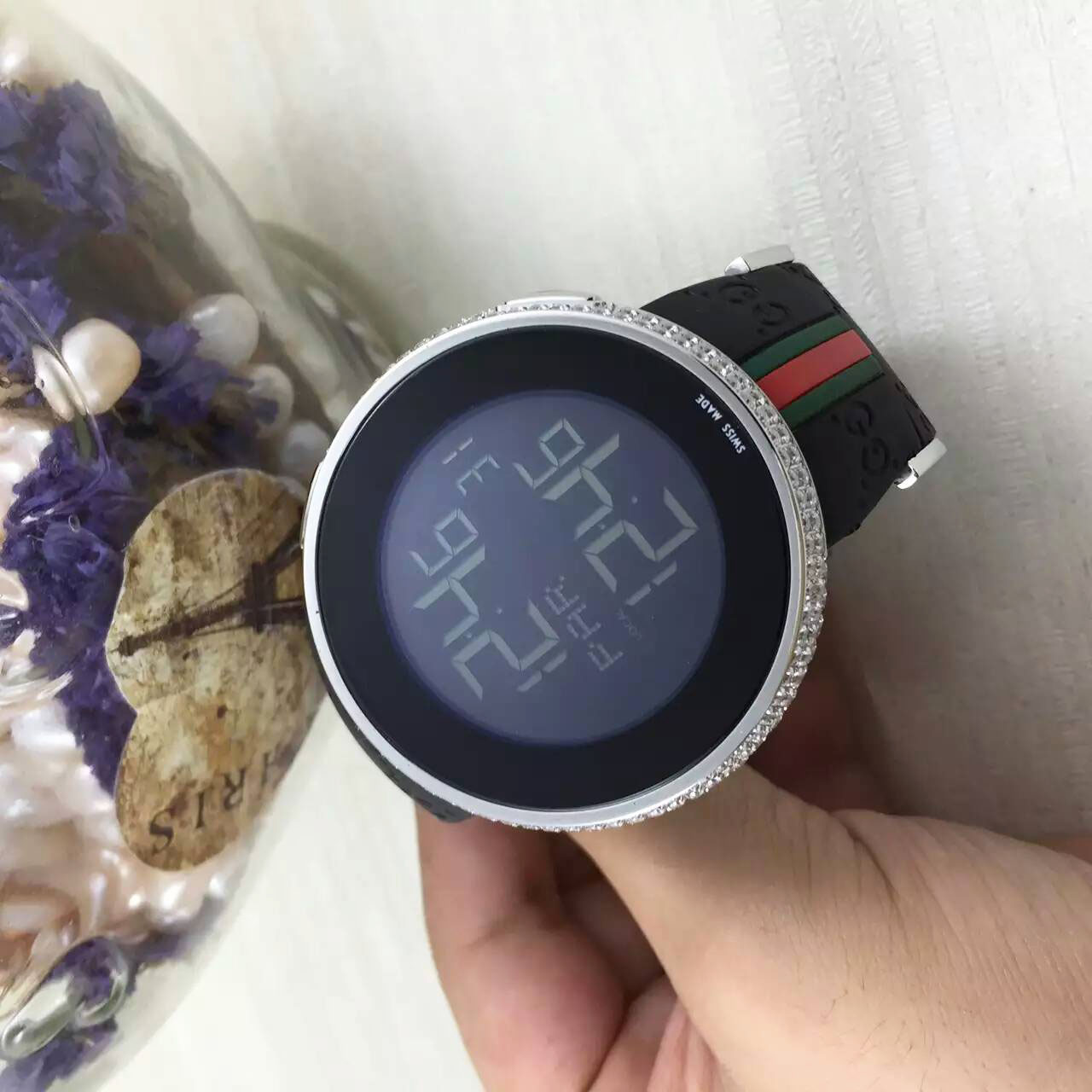 3A古馳 Gucci 電子顯示款搭載原裝機芯 1比1復刻 雙顯功能 多時區設計