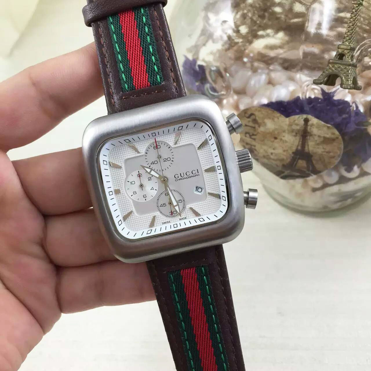 3A古馳 Gucci 男士新款最高版本首發搭載多功能石英跑秒機芯 潮流休閑永不過時款式