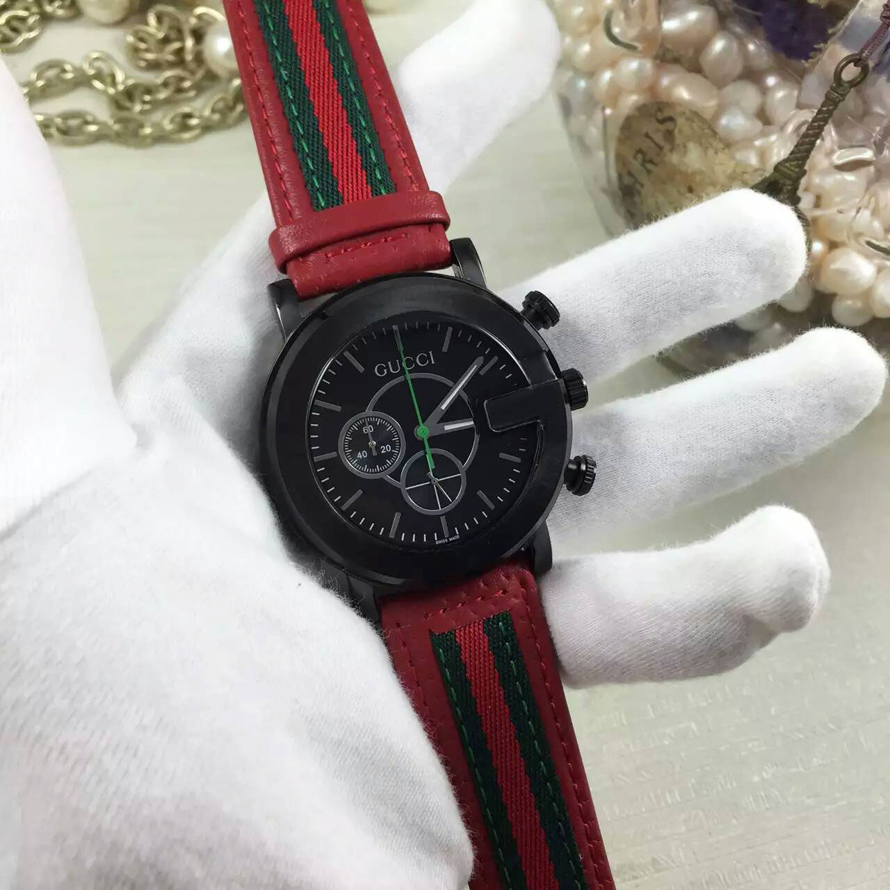 3A古馳 Gucci 單G系列男士最高版本精品全新出貨 精鋼錶殼