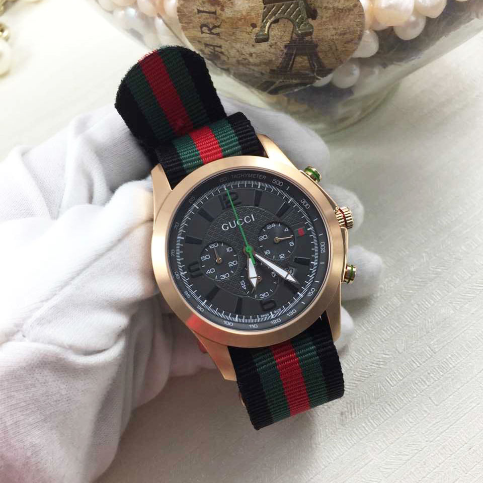 3A古馳 Gucci 男士新定制款首發 最高版本1比1復刻 精鋼錶殼 直徑42mm