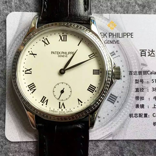 3A百達翡麗 Patek Philippe Calatrava系列5115G最強復刻版新款 搭載Cal.215ps手動上鏈機芯 30米深度防水