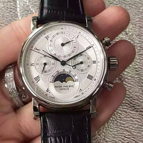 3A百達翡麗 Patek Philippe 多功能計時腕錶 搭載7750手動上鏈機芯 藍寶石玻璃 