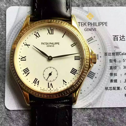 3A百達翡麗 Patek Philippe Calatrava系列5115G最強復刻版新款 搭載Cal.215ps手動上鏈機芯 30米深度防水