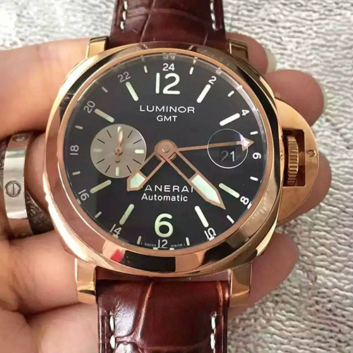 3A沛納海 Panerai Luminor CMT系列新款pam297玫瑰金 搭載7750自動機芯 藍寶石玻璃