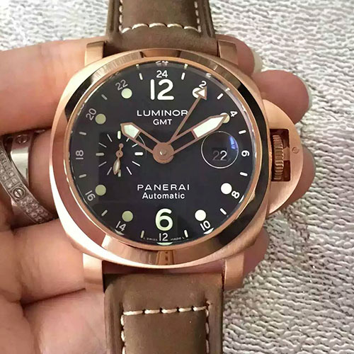 3A沛納海 Panerai Luminor CMT系列新款pam008玫瑰金 搭載7750自動機芯 316精鋼 44mm