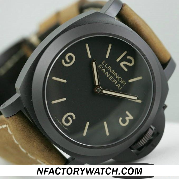 3A沛納海 Panerai Luminor - 《敢死隊2》定制版 亞洲海鷗eta-6497 ，鍍鉑金處理，日內瓦紋精細打磨