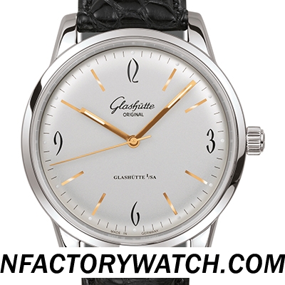 3A格拉蘇蒂Glashutte Senator Sixties 39-52-01-02-04 316L不鏽鋼 礦物水晶 白色錶盤