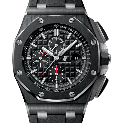 3A愛彼AP Royal Oak Offshore 皇家橡樹離岸型 26402CE.OO.A002CA.01  防刮藍寶石水晶無色防反射塗層 原裝黑色橡膠錶帶