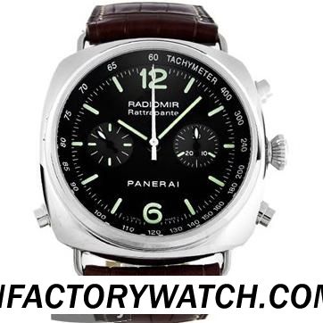 3A沛納海Panerai Radiomir Rattrapante Pam00214/Pam214 亞洲7750自動計時機芯 316L實心精鋼錶殼 藍寶石水晶無色防反射塗層