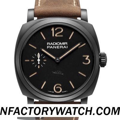 3A沛納海Panerai RADIOMIR 1940 3 DAYS PANERISTI FOREVER Pam00532/Pam532 海鷗6497-2修改的P3000 17J手上鏈機芯 藍寶石水晶