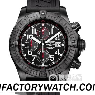 3A百年靈Breitling Super Avenger 超級複仇者計時 黑鋼錶殼 黑色錶盤