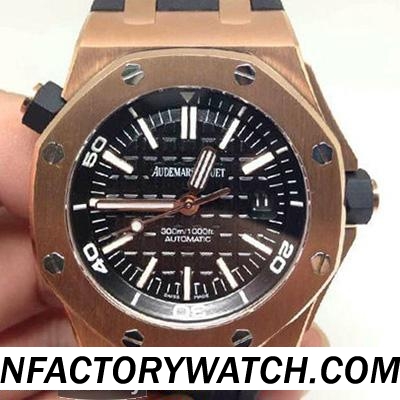 3A愛彼Ap Diver 皇家橡樹離岸型系列 Royal Oak Offshore 15703ST.OO.A002CA.01 玫瑰金 V6終極版