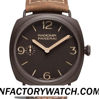 3A沛納海Panerai RADIOMIR COMPOSITE? 3 DAYS Pam00504/Pam504 沛納海P3000 手動機械機芯 316L不鏽鋼錶殼