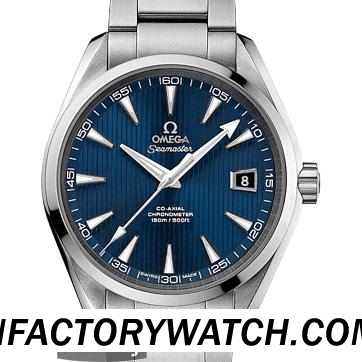 3A欧米茄Omega Seamaster海马系列Aqua Terra 150米 231.10.42.21.03.001 蓝宝石水晶镜面增透膜 蓝色錶盘 抛光精钢錶圈